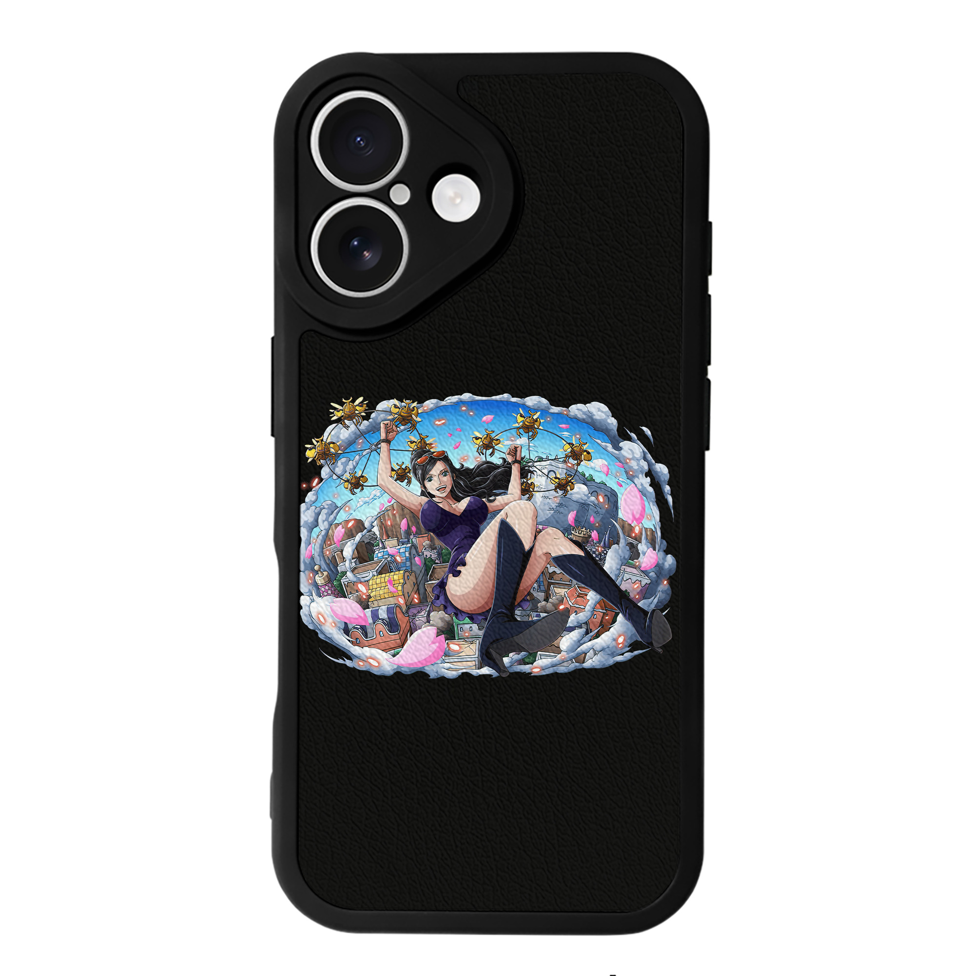 （画像用） ワンピース ニコ・ロビン ONE PIECE Nico Robin 【iPhone 16シリーズ対応】シリコンスマホケース（レザー調） 材質：シリコン
